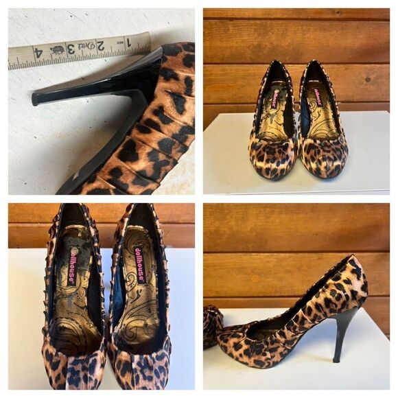 Dollhouse Animal Print Heels Sz 6.5 NWOB - Picture 5 of 9